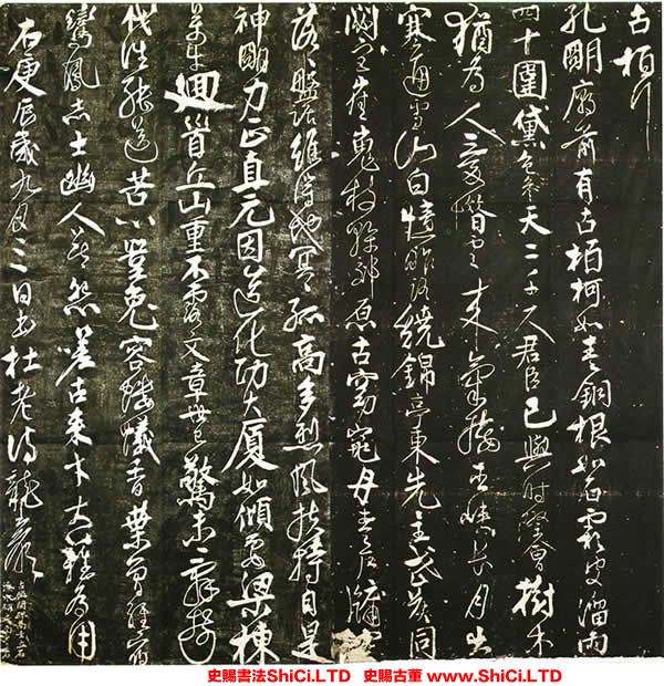 ﻿任詢《行書杜甫古柏行》書法字帖欣賞