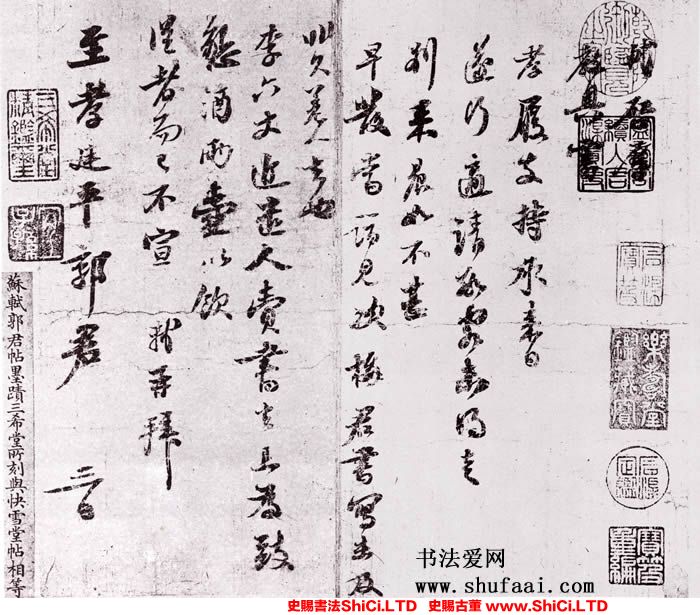 ﻿蘇軾《廷平郭君帖》書法字帖欣賞