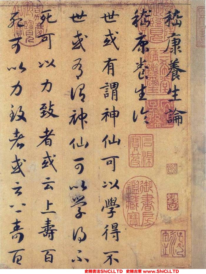 ﻿趙構《真草書養生論卷》書法字帖真跡（共20張圖片）