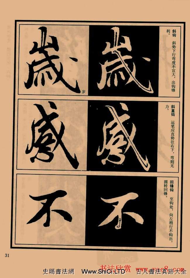 書法教程圖文字帖《蘭亭序筆法詳析》（共64張圖片）