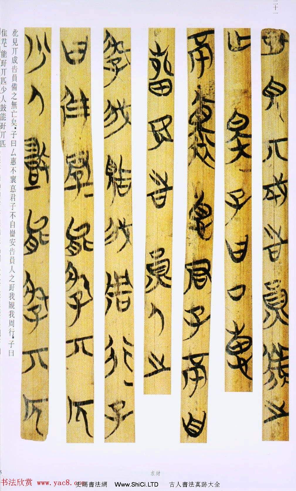 戰國楚竹簡書法欣賞《緇衣篇》