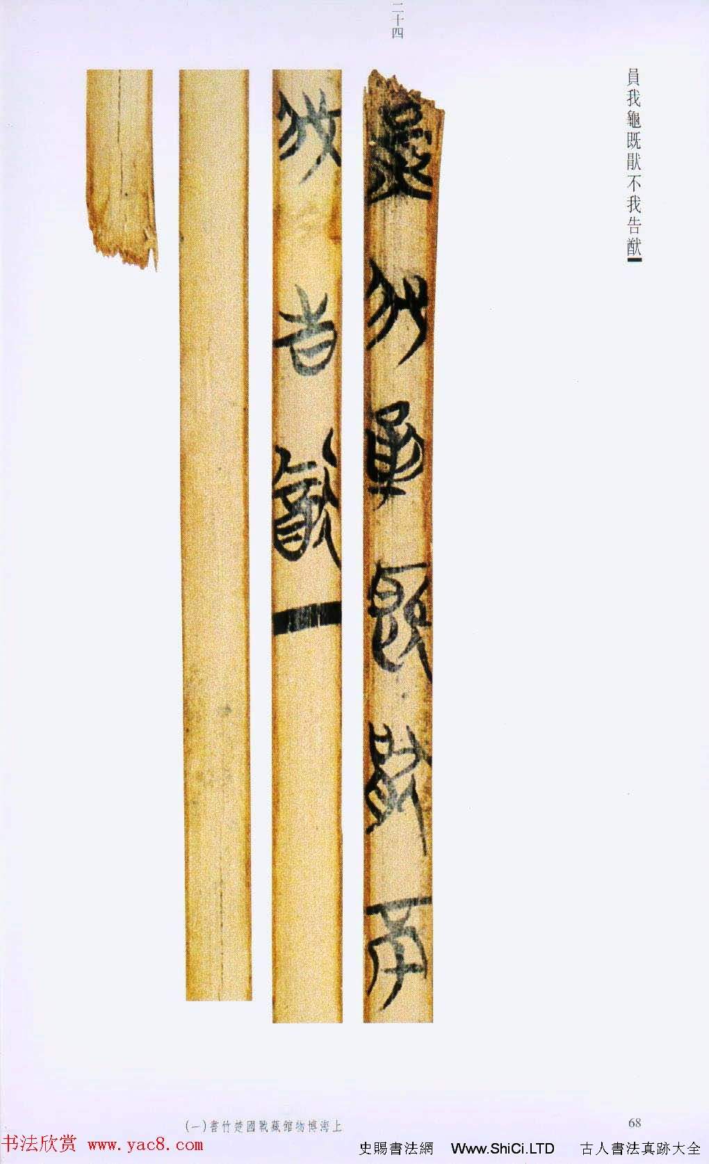 戰國楚竹簡書法欣賞《緇衣篇》