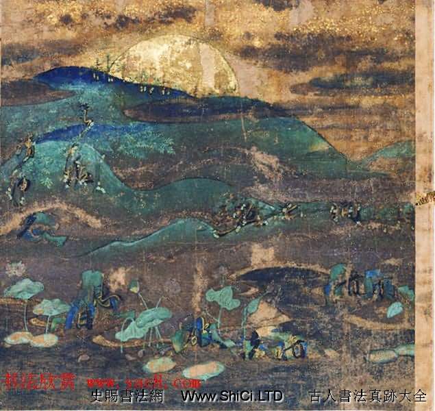 五色裝飾經真跡欣賞《法華經普門品》日本京都國立博物館藏（共18張圖片）