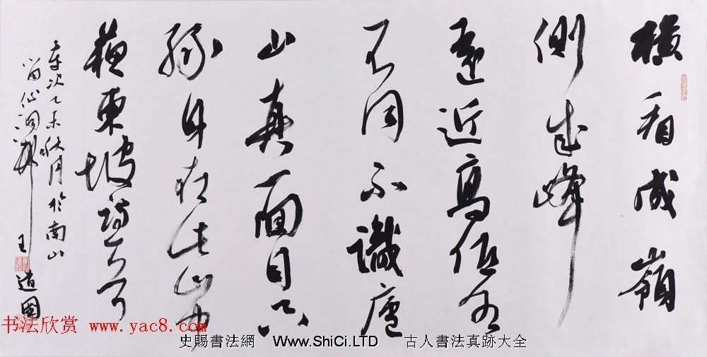 深圳航空飛行機長王道國書法作品欣賞