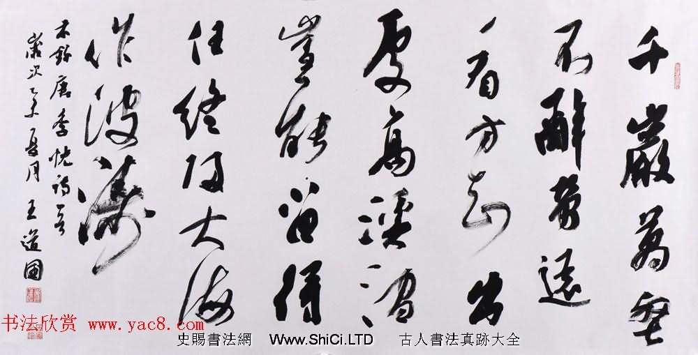 深圳航空飛行機長王道國書法作品欣賞