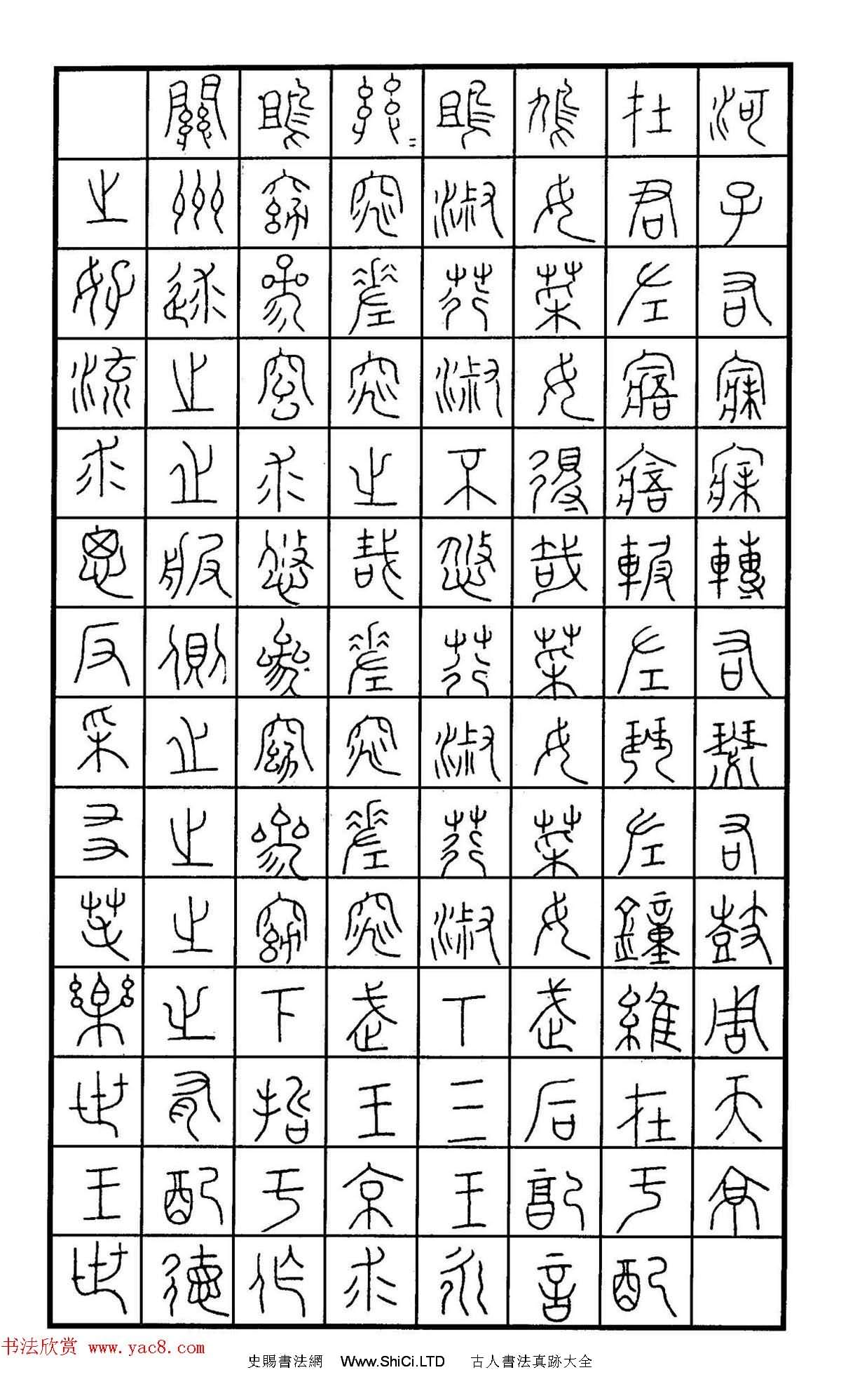 鋼筆書法作品真跡集《篆書名家精品欣賞》（共46張圖片）