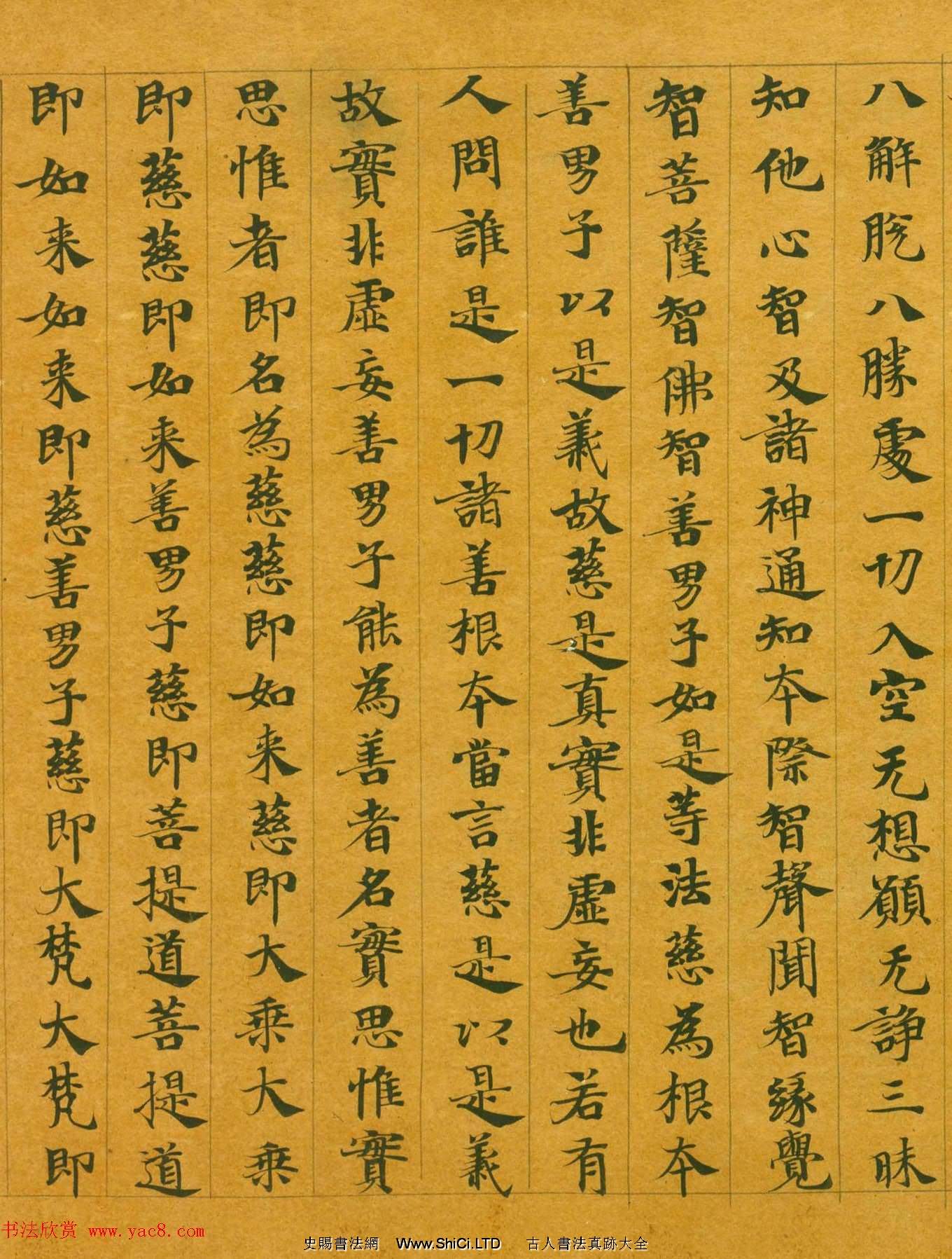 隋代楷書寫經墨跡《大般涅槃經卷第十五》