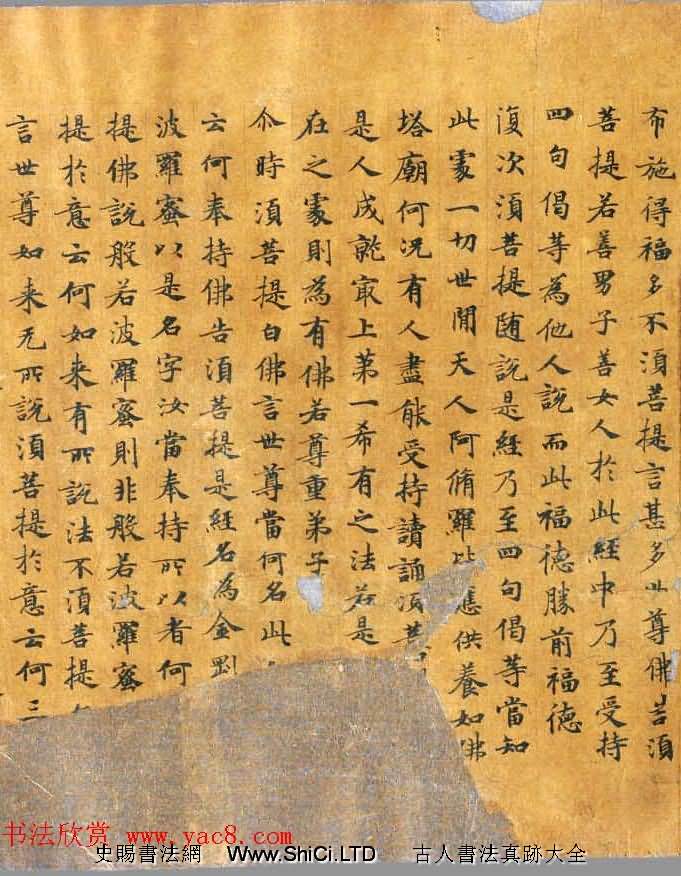 唐代程君度楷書《金剛般若經》法國藏（共18張圖片）