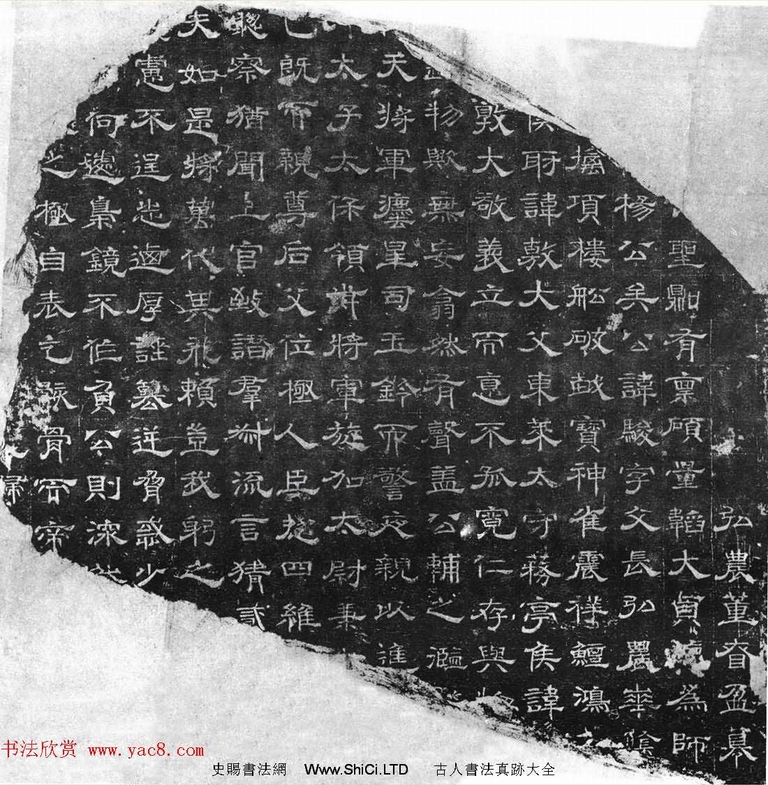 魏晉時代隸書刻石《楊駿殘志》（共4張圖片）