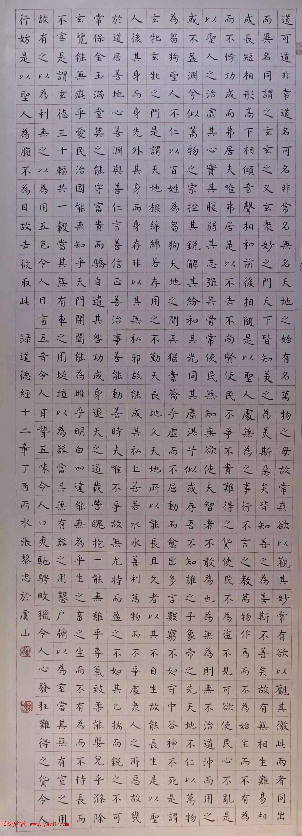 首屆《道德經》全國書法現場大展賽作品選刊