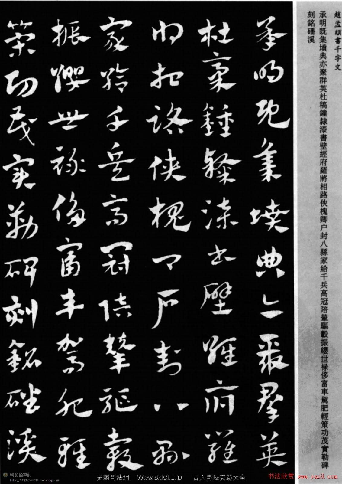 趙孟頫書法章草千字文(附釋文)圖片17P（共17張圖片）